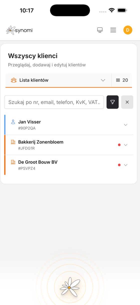 Katalog klientów w Synomi